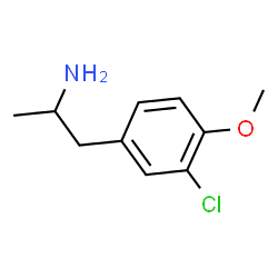 ChemSpider 2D Image | 1-(3-Chloro-4-methoxyphenyl)-2-propanamine | C10H14ClNO