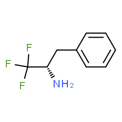 ChemSpider 2D Image | (2S)-1,1,1-Trifluoro-3-phenyl-2-propanamine | C9H10F3N