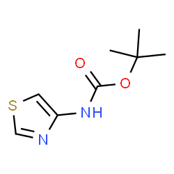 ChemSpider 2D Image | 1,1-Dimethylethyl N-4-thiazolylcarbamate | C8H12N2O2S