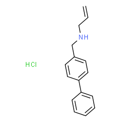 ChemSpider 2D Image | N-(4-Biphenylylmethyl)-2-propen-1-amine hydrochloride (1:1) | C16H18ClN
