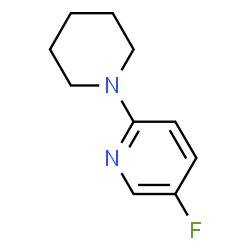 ChemSpider 2D Image | 5-Fluoro-2-(1-piperidinyl)pyridine | C10H13FN2