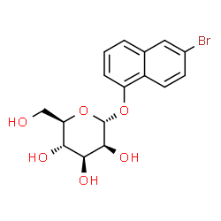 ChemSpider 2D Image | 6-Bromo-1-naphthyl alpha-D-mannopyranoside | C16H17BrO6