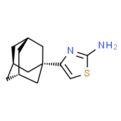 ChemSpider 2D Image | 4-(1-Adamantyl)-1,3-thiazol-2-amine | C13H18N2S
