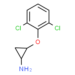 ChemSpider 2D Image | 2-(2,6-Dichlorophenoxy)cyclopropanamine | C9H9Cl2NO