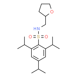 ChemSpider 2D Image | 2,4,6-Triisopropyl-N-(tetrahydro-2-furanylmethyl)benzenesulfonamide | C20H33NO3S