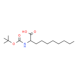 ChemSpider 2D Image | 2-({[(2-Methyl-2-propanyl)oxy]carbonyl}amino)decanoic acid | C15H29NO4