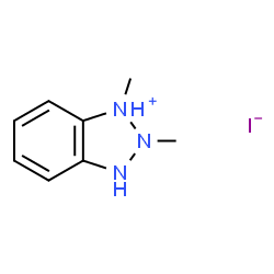ChemSpider 2D Image | 1,2-Dimethyl-2,3-dihydro-1H-benzotriazol-1-ium iodide | C8H12IN3