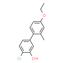 ChemSpider 2D Image | 4-Chloro-4'-ethoxy-2'-methyl-3-biphenylol | C15H15ClO2