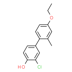 ChemSpider 2D Image | 3-Chloro-4'-ethoxy-2'-methyl-4-biphenylol | C15H15ClO2