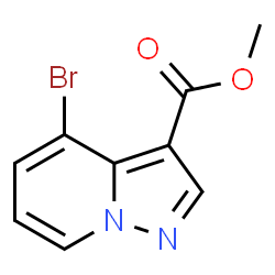 ChemSpider 2D Image | Methyl 4-bromopyrazolo[1,5-a]pyridine-3-carboxylate | C9H7BrN2O2