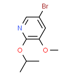 ChemSpider 2D Image | 5-Bromo-2-isopropoxy-3-methoxypyridine | C9H12BrNO2