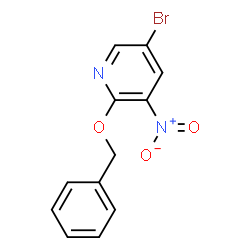 ChemSpider 2D Image | 2-(Benzyloxy)-5-bromo-3-nitropyridine | C12H9BrN2O3