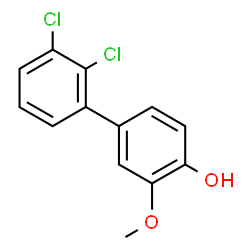 ChemSpider 2D Image | 2',3'-Dichloro-3-methoxy-4-biphenylol | C13H10Cl2O2