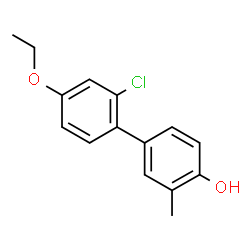 ChemSpider 2D Image | 2'-Chloro-4'-ethoxy-3-methyl-4-biphenylol | C15H15ClO2