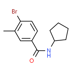 ChemSpider 2D Image | 4-Bromo-N-cyclopentyl-3-methylbenzamide | C13H16BrNO