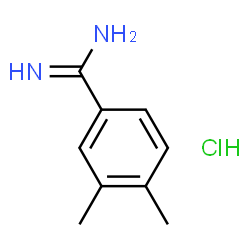ChemSpider 2D Image | 3,4-Dimethyl-benzamidine hydrochloride | C9H13ClN2