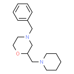 ChemSpider 2D Image | 4-Benzyl-2-(1-piperidinylmethyl)morpholine | C17H26N2O