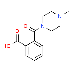 ChemSpider 2D Image | 2-[(4-Methyl-1-piperazinyl)carbonyl]benzoic acid | C13H16N2O3