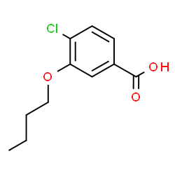 ChemSpider 2D Image | 3-Butoxy-4-chlorobenzoic acid | C11H13ClO3
