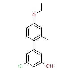 ChemSpider 2D Image | 5-Chloro-4'-ethoxy-2'-methyl-3-biphenylol | C15H15ClO2