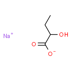 ChemSpider 2D Image | Sodium 2-hydroxybutanoate | C4H7NaO3
