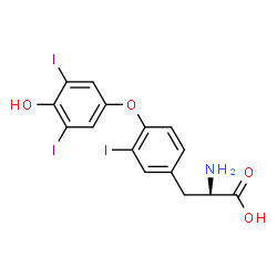 ChemSpider 2D Image | D-3,3',5'-triiodothyronine | C15H12I3NO4