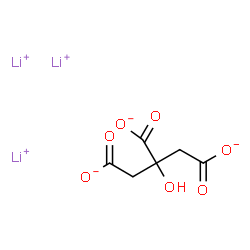ChemSpider 2D Image | Trilithium citrate | C6H5Li3O7