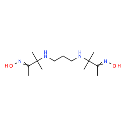 ChemSpider 2D Image | N,N'-Bis[3-(hydroxyimino)-2-methyl-2-butanyl]-1,3-propanediamine | C13H28N4O2