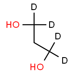 ChemSpider 2D Image | 1,3-(1,1,3,3-~2~H_4_)Propanediol | C3H4D4O2