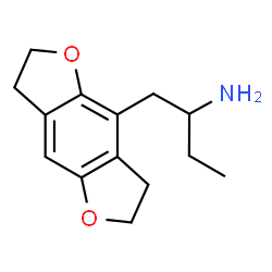 ChemSpider 2D Image | 1-(2,3,6,7-Tetrahydrofuro[2,3-f][1]benzofuran-4-yl)-2-butanamine | C14H19NO2