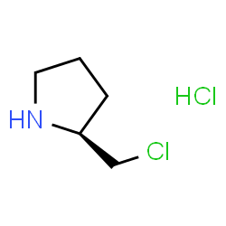 ChemSpider 2D Image | (S)-2-(chloromethyl)pyrrolidine hydrochloride | C5H11Cl2N