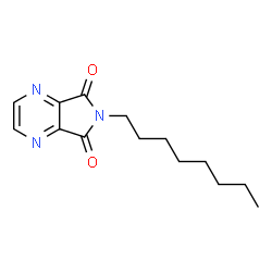 ChemSpider 2D Image | 6-Octyl-5H-pyrrolo[3,4-b]pyrazine-5,7(6H)-dione | C14H19N3O2