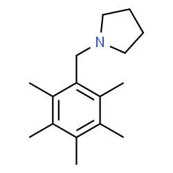 ChemSpider 2D Image | 1-(Pentamethylbenzyl)pyrrolidine | C16H25N