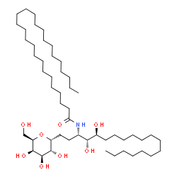 ChemSpider 2D Image | (1R)-1,5-Anhydro-1-[(3S,4R,5S)-3-(hexacosanoylamino)-4,5-dihydroxynonadecyl]-D-galactitol | C51H101NO8