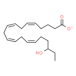 ChemSpider 2D Image | 18-HETE(1-) | C20H31O3
