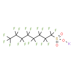 ChemSpider 2D Image | Potassium 1,1,2,2,3,3,4,4,5,5,6,6,7,7,8,8,8-heptadecafluoro-1-octanesulfonate | C8F17KO3S