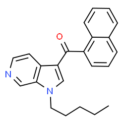 ChemSpider 2D Image | 1-Naphthyl(1-pentyl-1H-pyrrolo[2,3-c]pyridin-3-yl)methanone | C23H22N2O