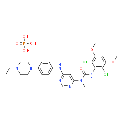ChemSpider 2D Image | Truseltiq | C26H34Cl2N7O7P