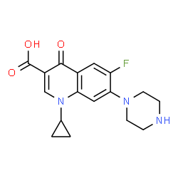 ChemSpider 2D Image | Ciprofloxacin | C17H18FN3O3