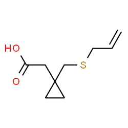ChemSpider 2D Image | {1-[(Allylsulfanyl)methyl]cyclopropyl}acetic acid | C9H14O2S