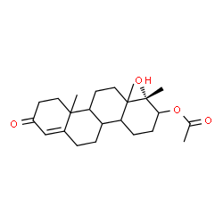 ChemSpider 2D Image | (1S)-1-Hydroxy-1,10a,12a-trimethyl-8-oxo-1,2,3,4,4a,4b,5,6,8,9,10,10a,10b,11,12,12a-hexadecahydro-2-chrysenyl acetate | C23H34O4