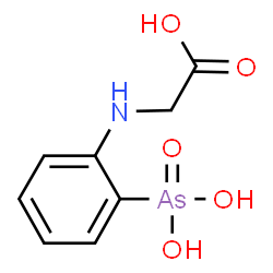 ChemSpider 2D Image | N-(2-Arsonophenyl)glycine | C8H10AsNO5