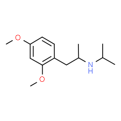 ChemSpider 2D Image | 1-(2,4-Dimethoxyphenyl)-N-isopropyl-2-propanamine | C14H23NO2