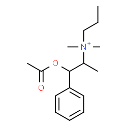 ChemSpider 2D Image | N-(1-Acetoxy-1-phenyl-2-propanyl)-N,N-dimethyl-1-propanaminium | C16H26NO2