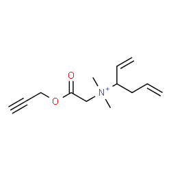 ChemSpider 2D Image | N,N-Dimethyl-N-[2-oxo-2-(2-propyn-1-yloxy)ethyl]-1,5-hexadien-3-aminium | C13H20NO2