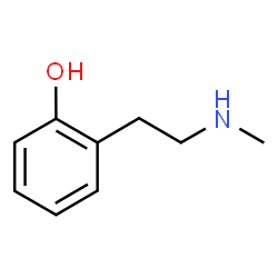 ChemSpider 2D Image | 2-[2-(Methylamino)ethyl]phenol | C9H13NO