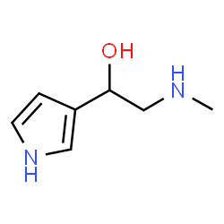 ChemSpider 2D Image | 2-(Methylamino)-1-(1H-pyrrol-3-yl)ethanol | C7H12N2O