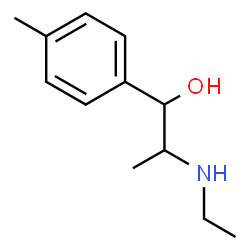 ChemSpider 2D Image | 2-(Ethylamino)-1-(4-methylphenyl)-1-propanol | C12H19NO