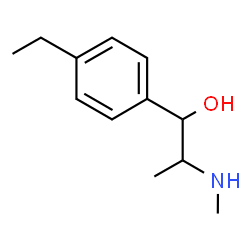 ChemSpider 2D Image | 1-(4-Ethylphenyl)-2-(methylamino)-1-propanol | C12H19NO