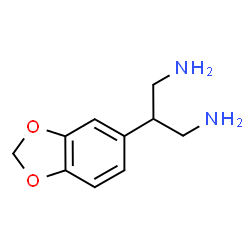 ChemSpider 2D Image | 2-(1,3-Benzodioxol-5-yl)-1,3-propanediamine | C10H14N2O2